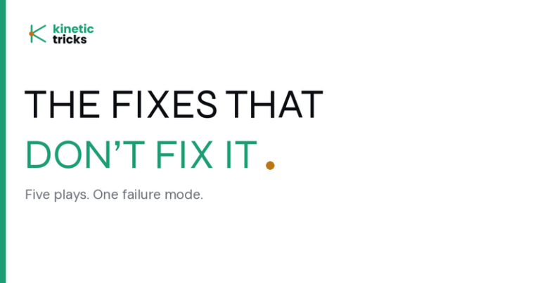 The fixes that do not work
